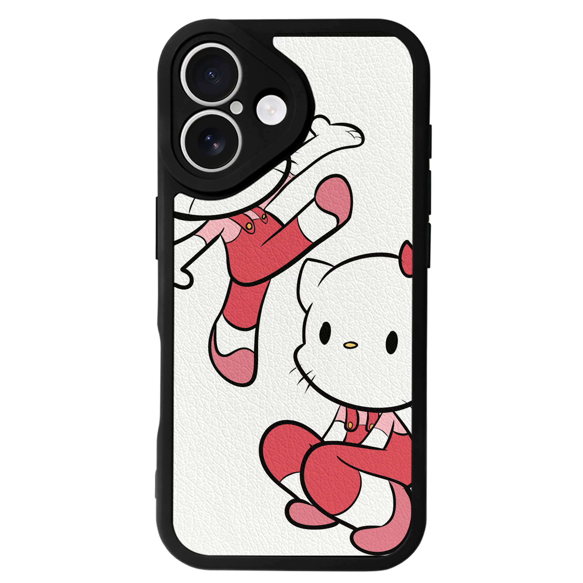 （画像用） Hello Kitty ハローキティ 【iPhone 16シリーズ対応】シリコンスマホケース（レザー調） 材質：シリコン